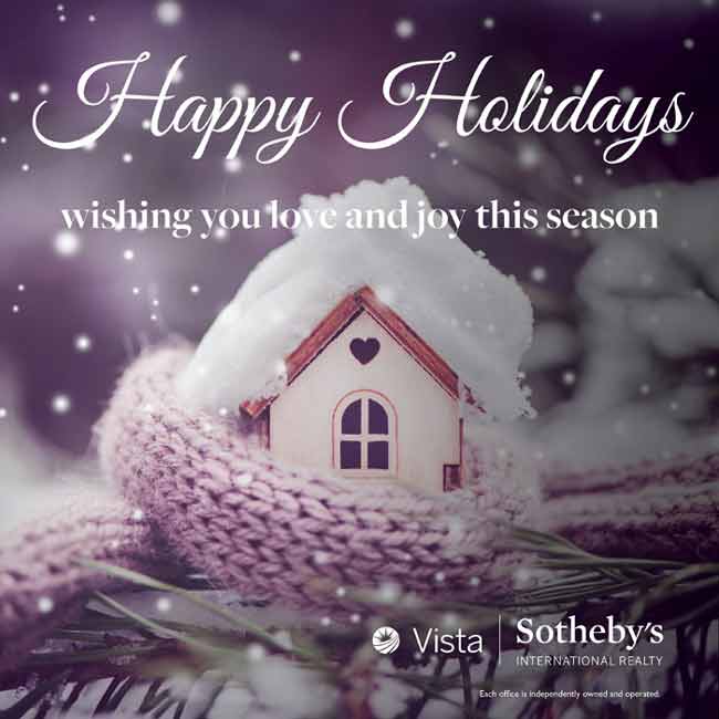 Happy holidays from Vista Sotheby's